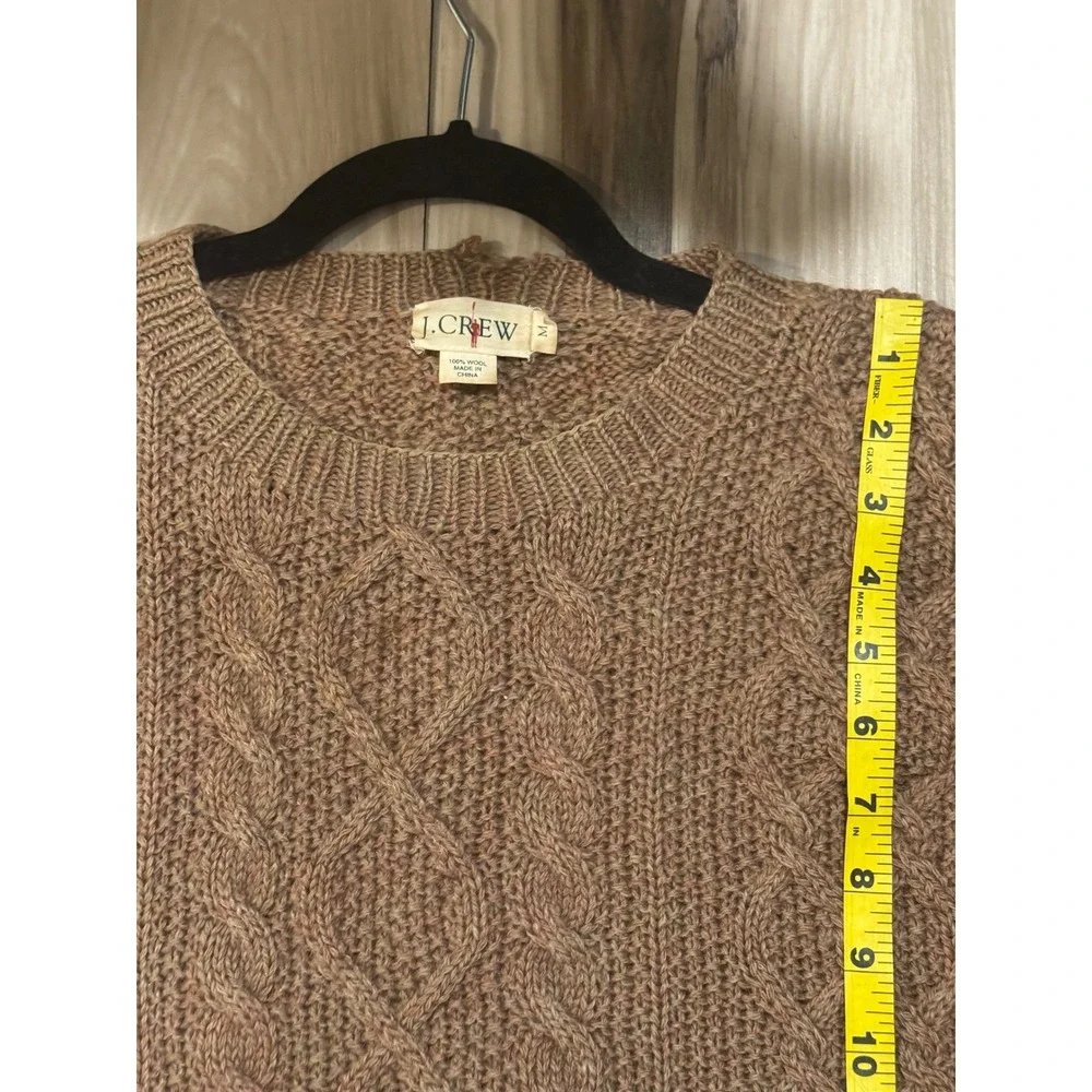 J.Crew Vintage Donegal Wool Sweater Oarsman Cable‎ Knit 90's Fisherman Grandpa